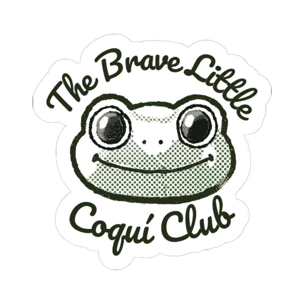 The Brave Little Coquí Club Vinyl Sticker