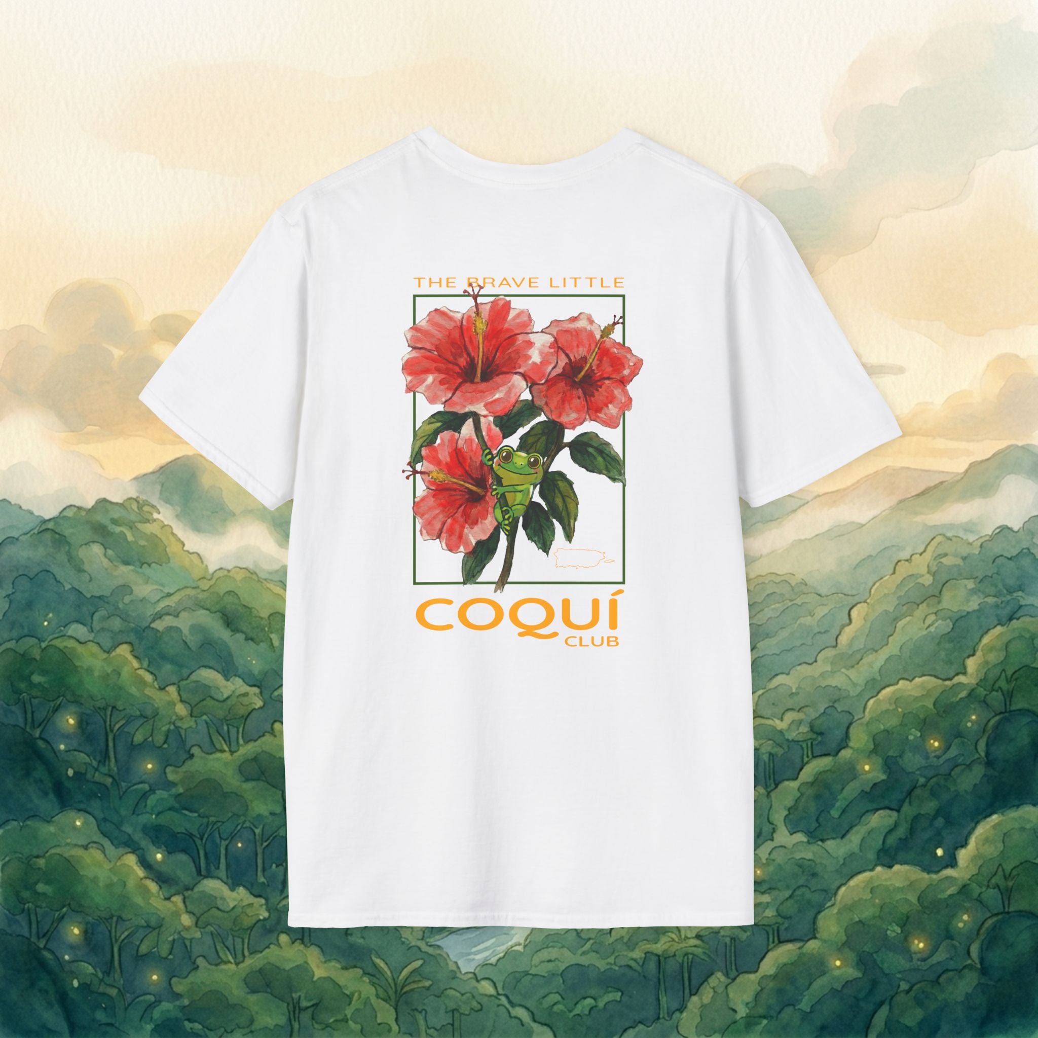Coquí Club Tee – La Flor de Maga Edition (Front + Back Print)