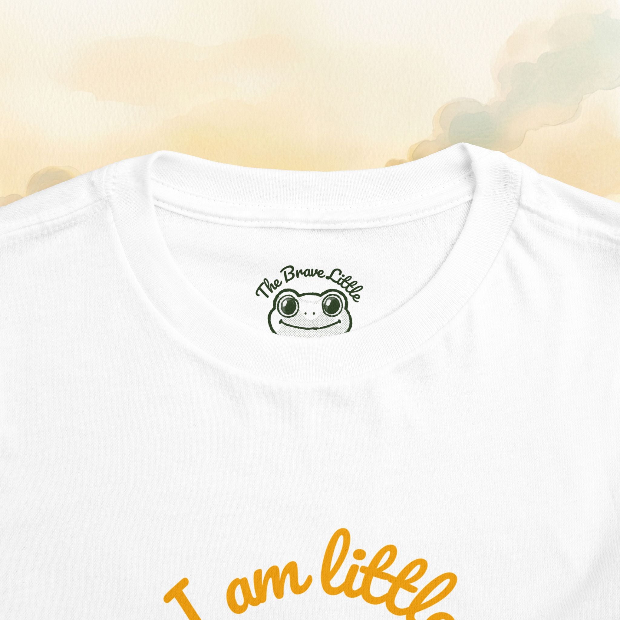 Little But Brave Frog toddler tee | Cute frog illustration, kids shirt